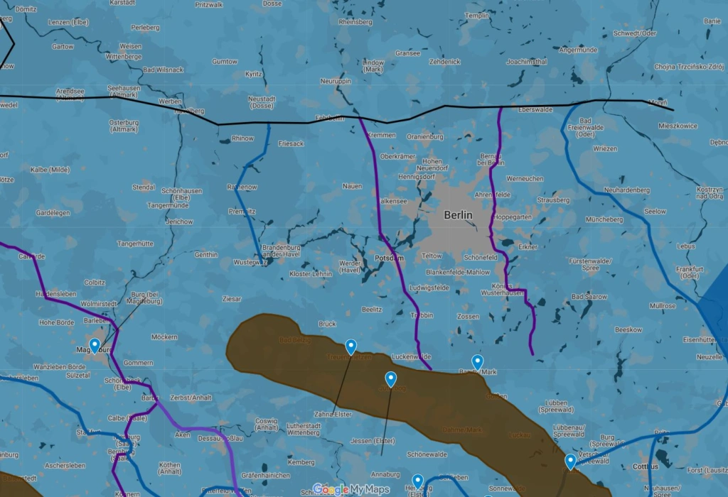 Germania Manga KML Kartenoverlay - ENTWURFv6 - von Sven Mildner with Improved Alignment for Vistula Flu., Suebus Flu., Viadua Flu. and Chalasus Flu.
