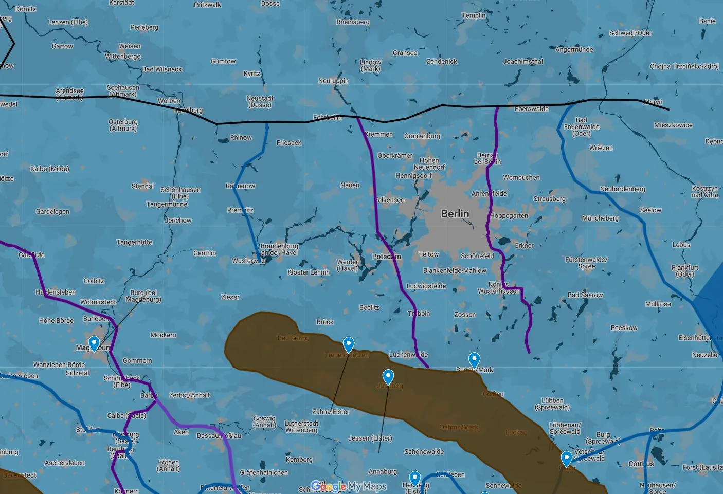 Germania Manga KML Kartenoverlay - ENTWURFv6 - von Sven Mildner with Improved Alignment for Vistula Flu., Suebus Flu., Viadua Flu. and Chalasus Flu.